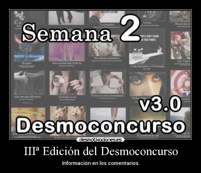 IIIª Edición del Desmoconcurso - Información en los comentarios.