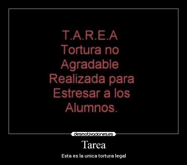 carteles tarea desmotivaciones