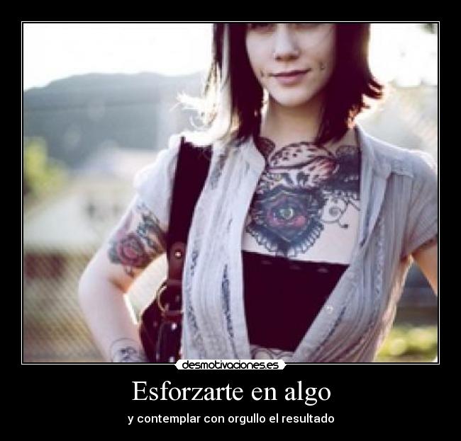 Esforzarte en algo - 
