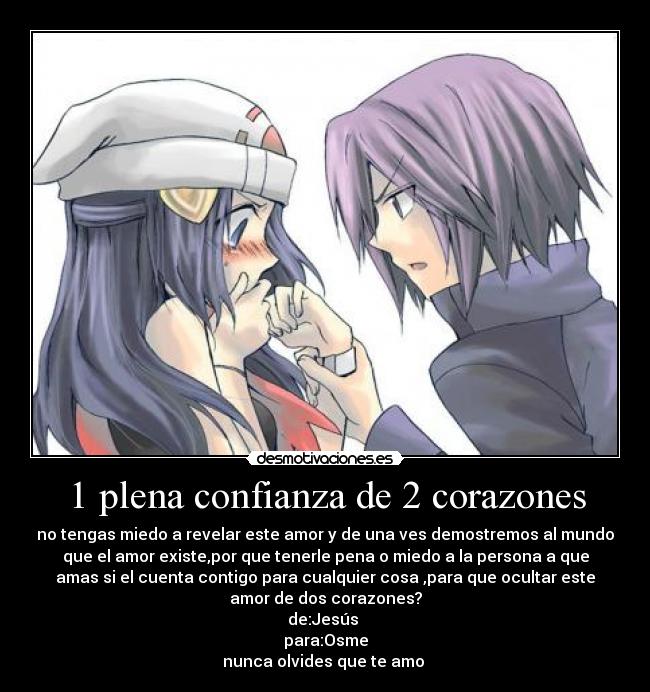 1 plena confianza de 2 corazones -