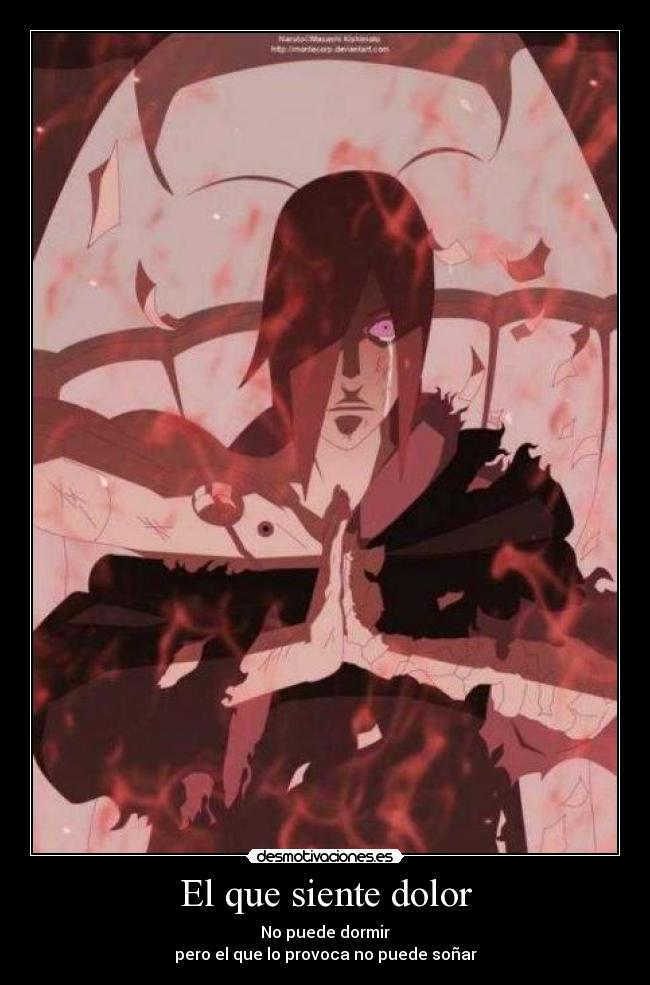 carteles dolor anime desmotivaciones