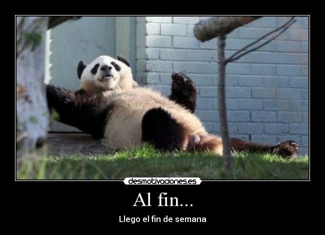 Al fin... - Llego el fin de semana