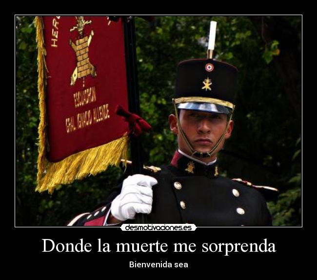Donde la muerte me sorprenda -