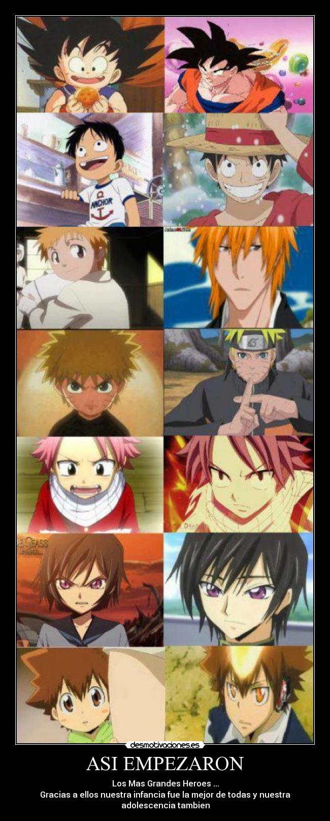 ASI EMPEZARON - Los Mas Grandes Heroes ...
Gracias a ellos nuestra infancia fue la mejor de todas y nuestra adolescencia tambien