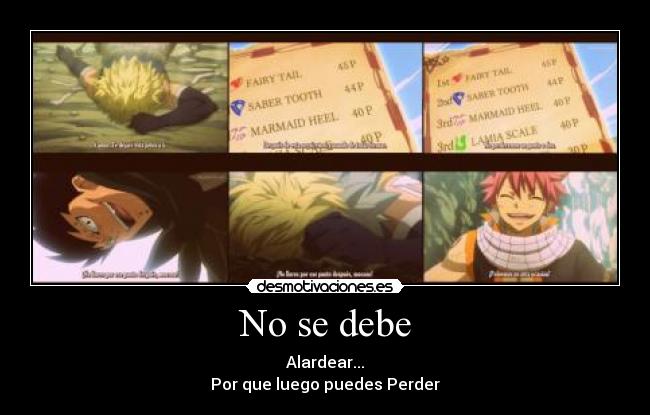 No se debe -