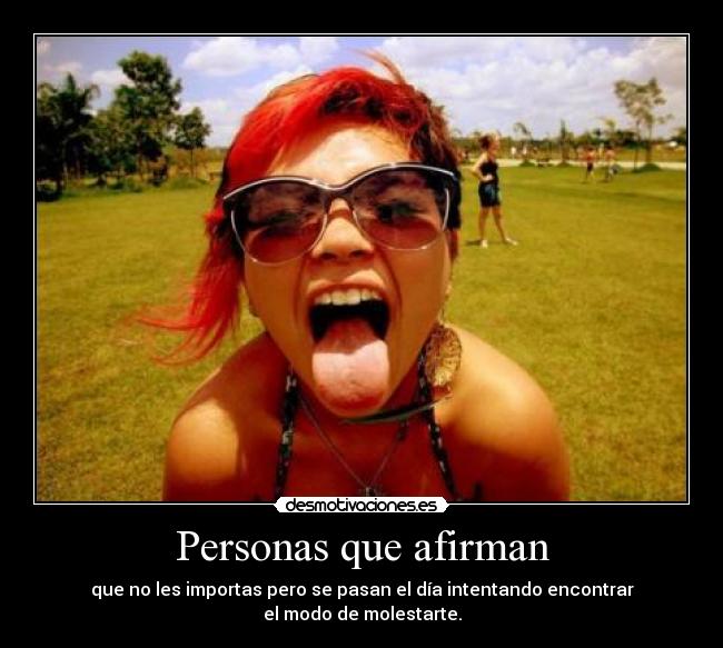 Personas que afirman -