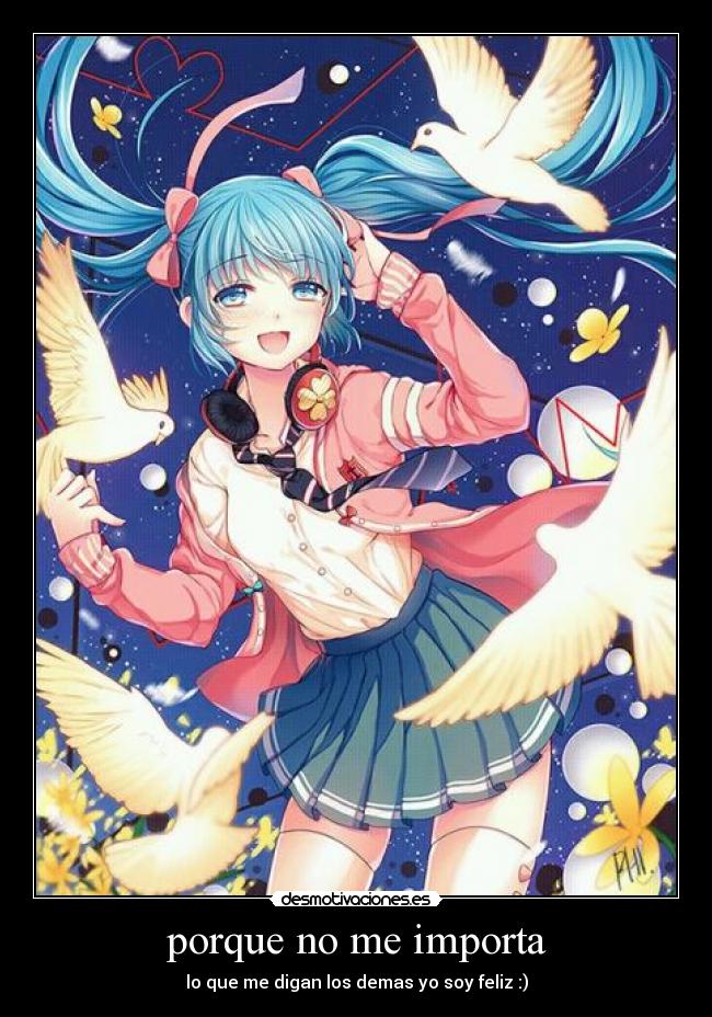 porque no me importa -