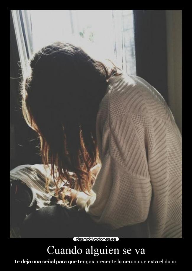 Cuando alguien se va -