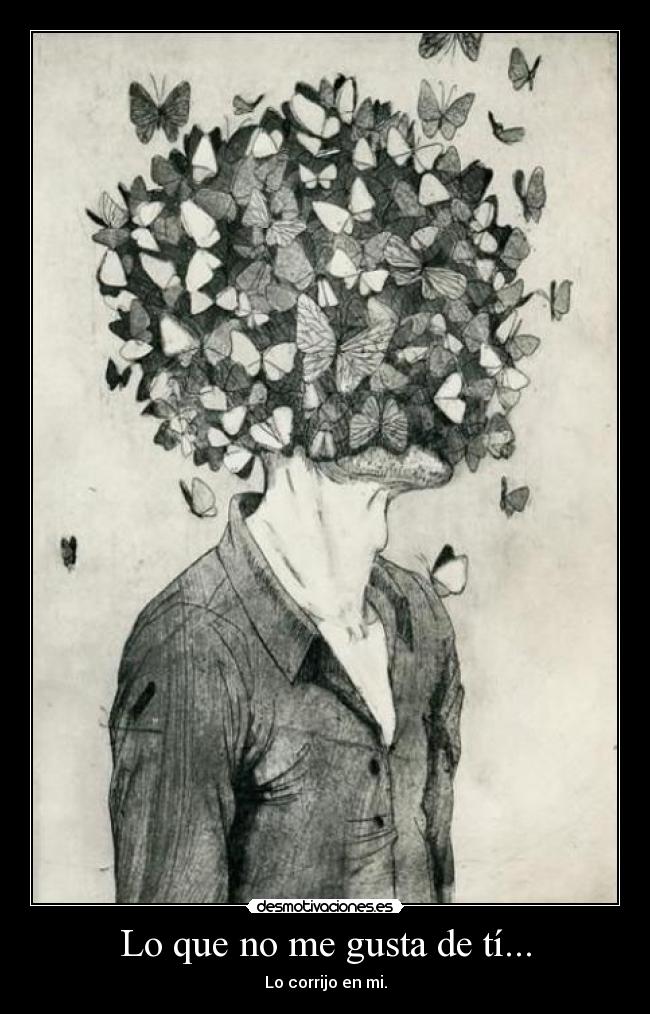 Lo que no me gusta de tí... - Lo corrijo en mi.