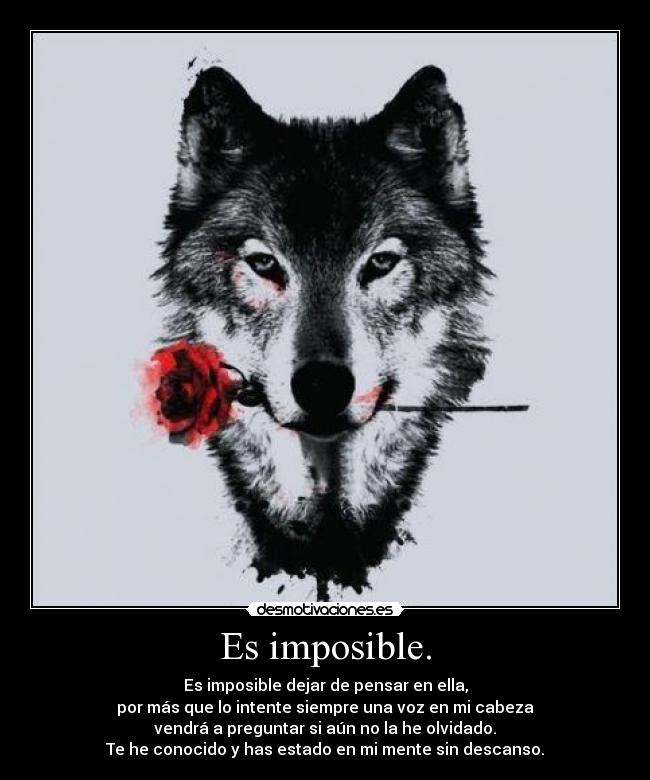 Es imposible. - 