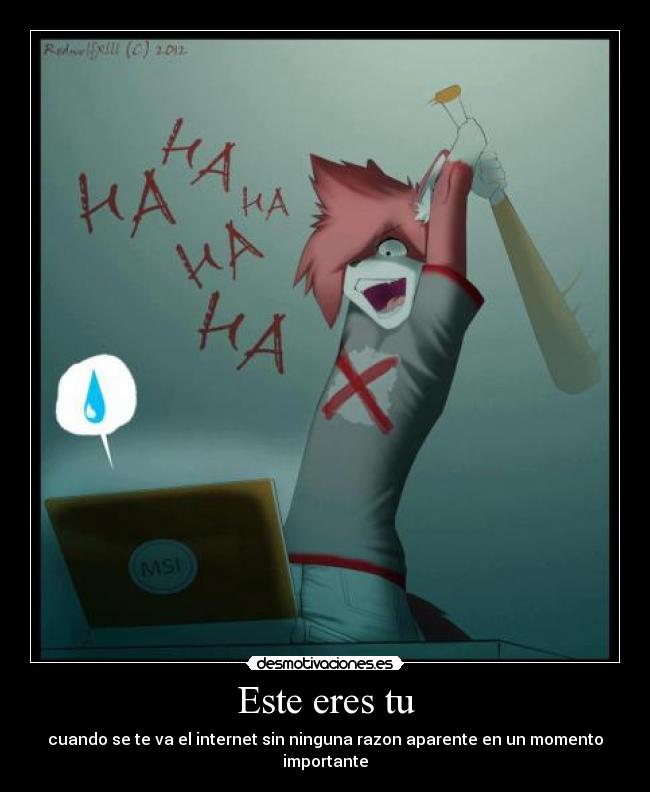 carteles furry bate risas computadora desmotivaciones