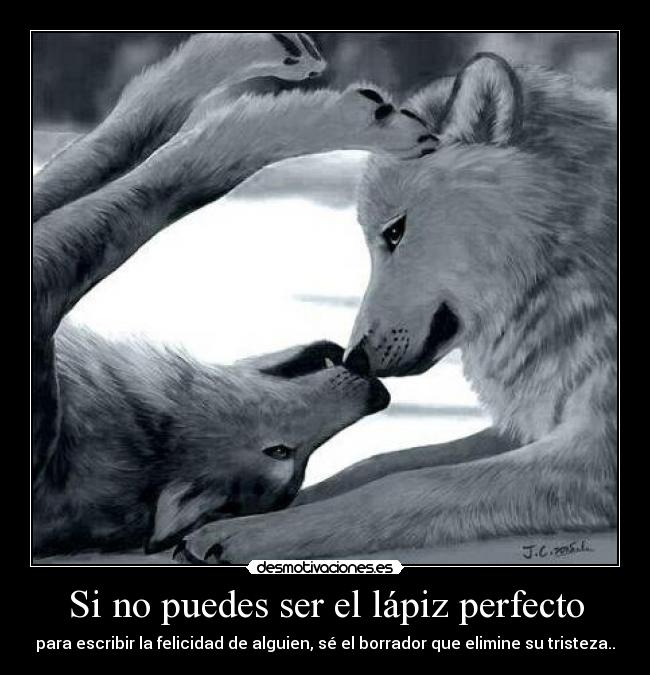 Si no puedes ser el lápiz perfecto -