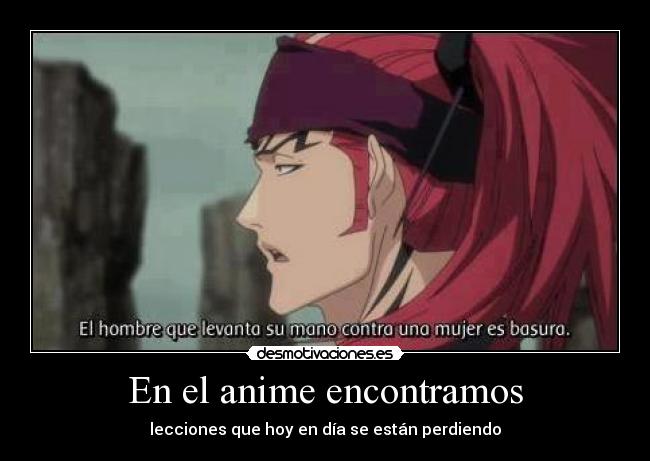 En el anime encontramos -