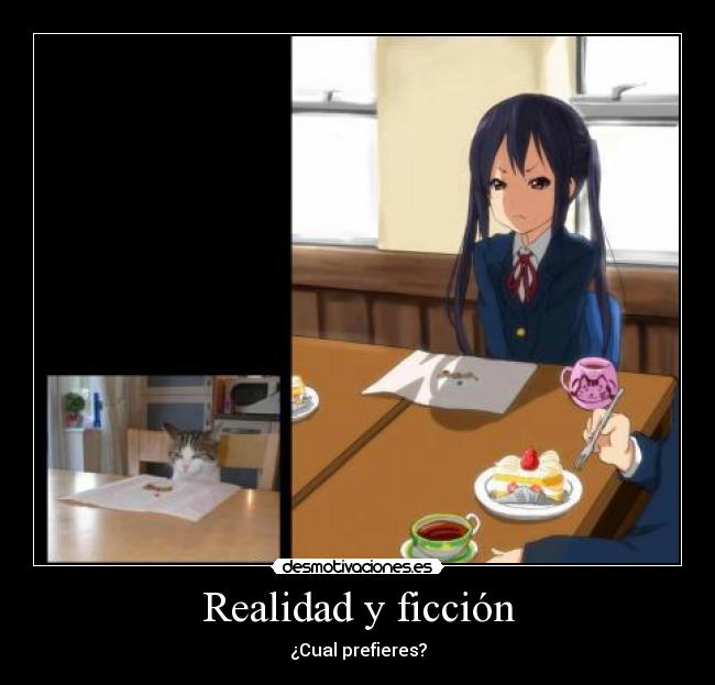 carteles lirico prefiere ficcion aun que sea solo eso anime desmotivaciones