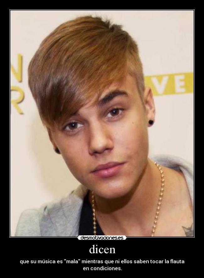 carteles bieber justin musica sociedad desmotivaciones