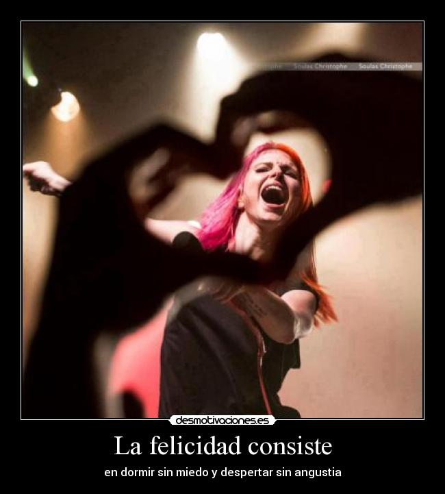 La felicidad consiste -
