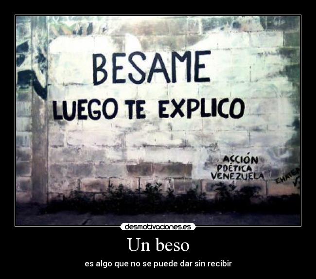 Un beso -