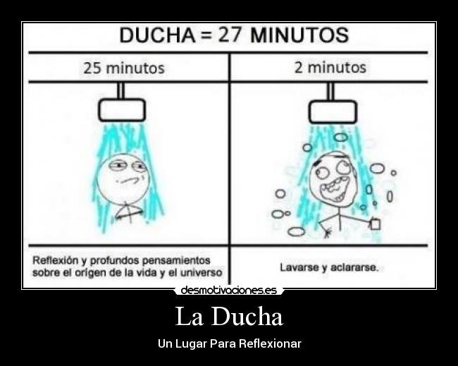 La Ducha - Un Lugar Para Reflexionar