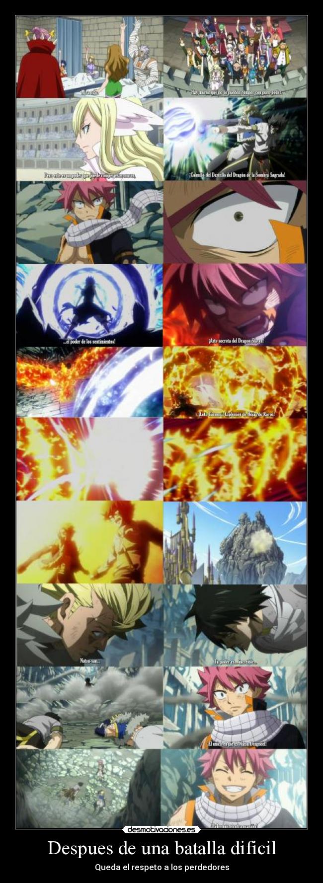 Despues de una batalla dificil - Queda el respeto a los perdedores