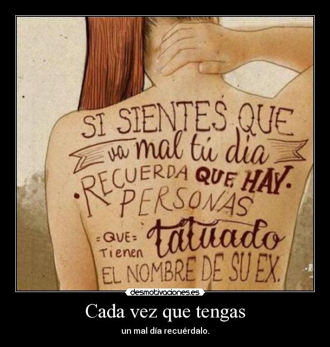 Cada vez que tengas - 