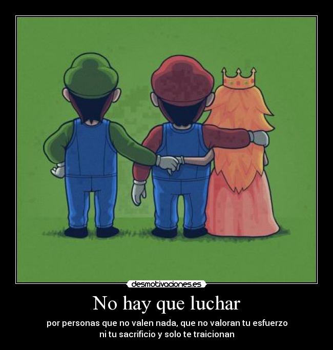 No hay que luchar -