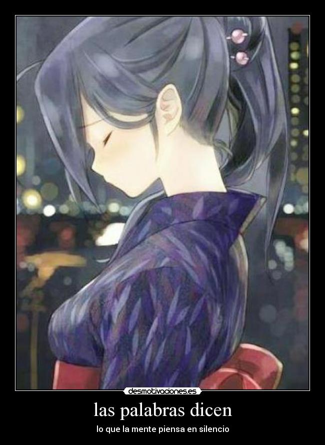 las palabras dicen -