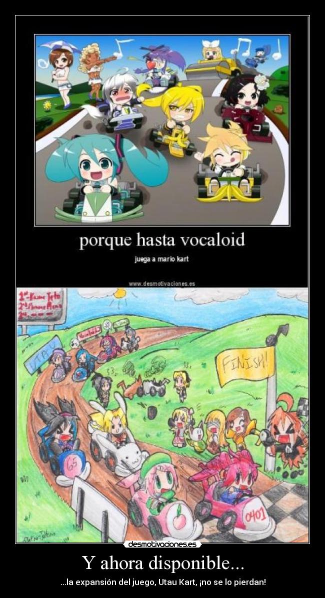 Y ahora disponible... - ...la expansión del juego, Utau Kart, ¡no se lo pierdan!