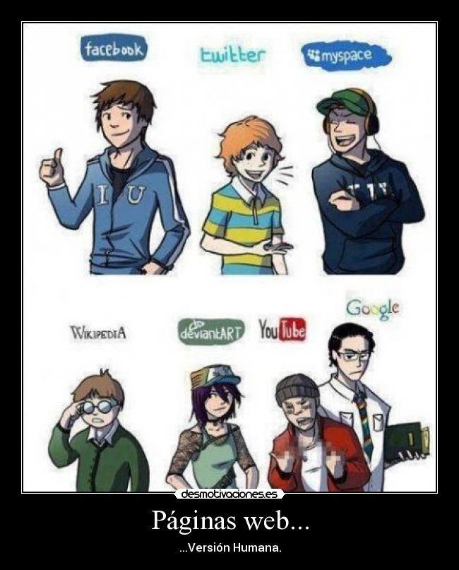 carteles paginas web version humana encanta deviant art desmotivaciones