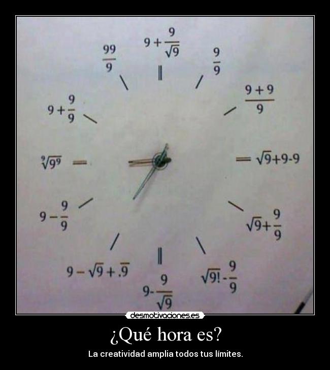 ¿Qué hora es? -