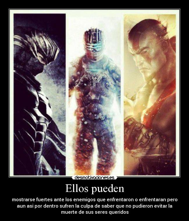 carteles ninja gaiden ryu hayabusa dead space isaac clarke god war kratos desmotivaciones