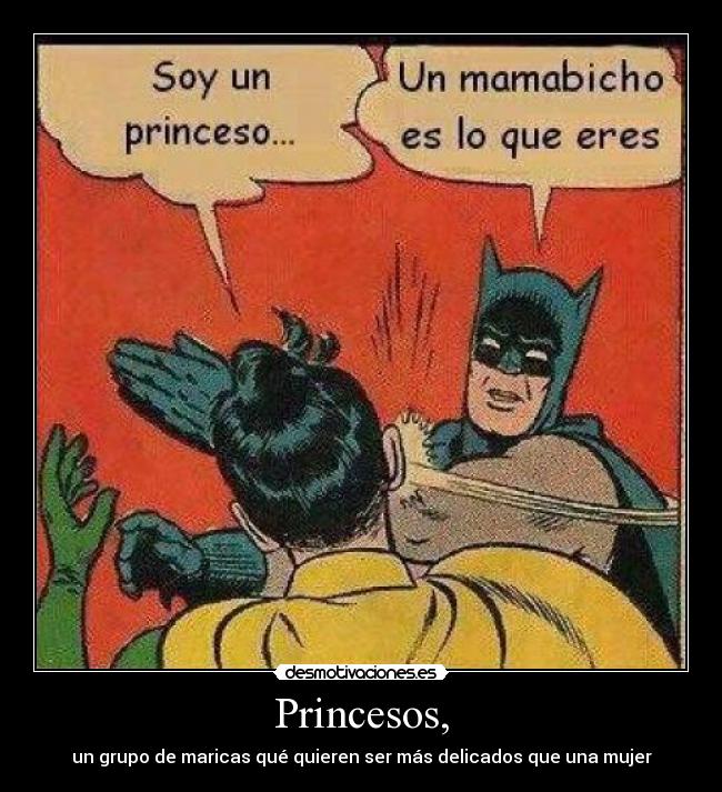 Princesos, - un grupo de maricas qué quieren ser más delicados que una mujer