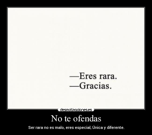 No te ofendas -