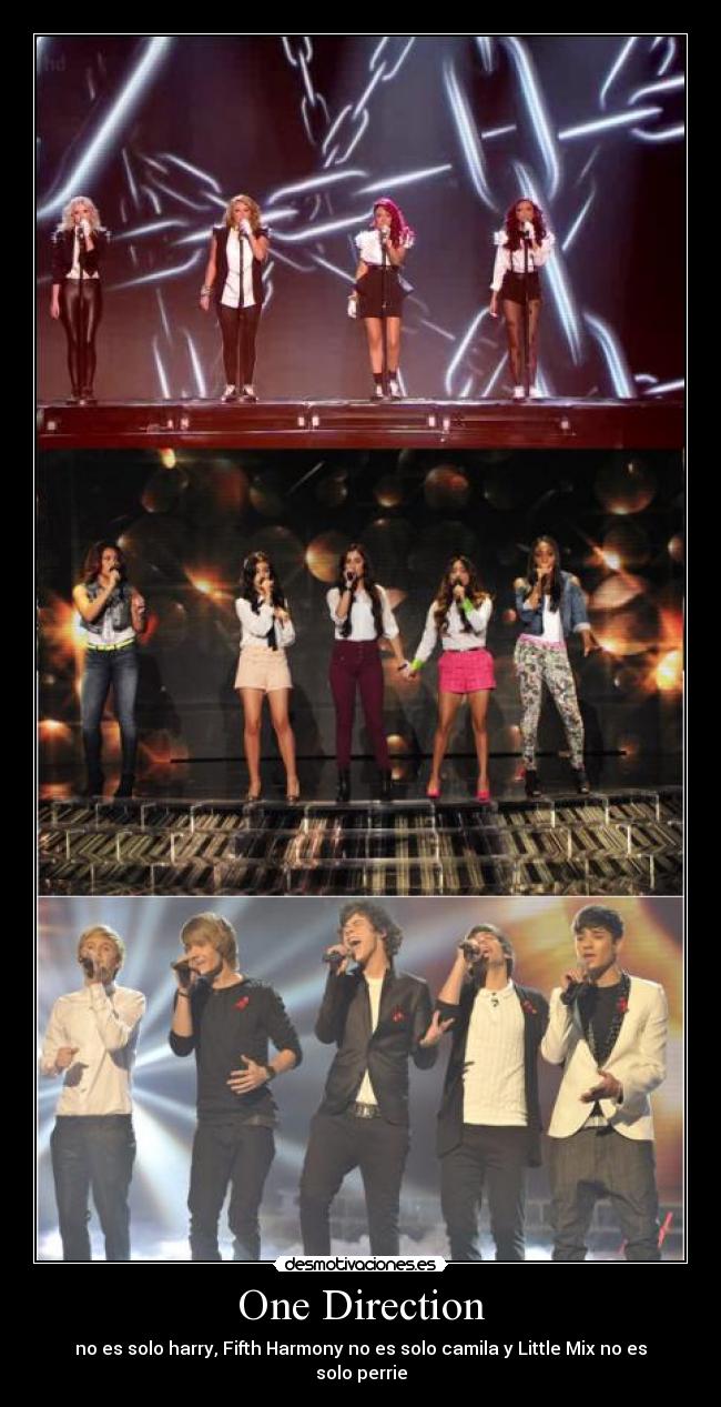 One Direction - no es solo harry, Fifth Harmony no es solo camila y Little Mix no es solo perrie