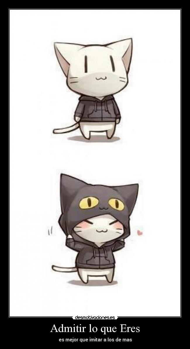 Admitir lo que Eres - es mejor que imitar a los de mas