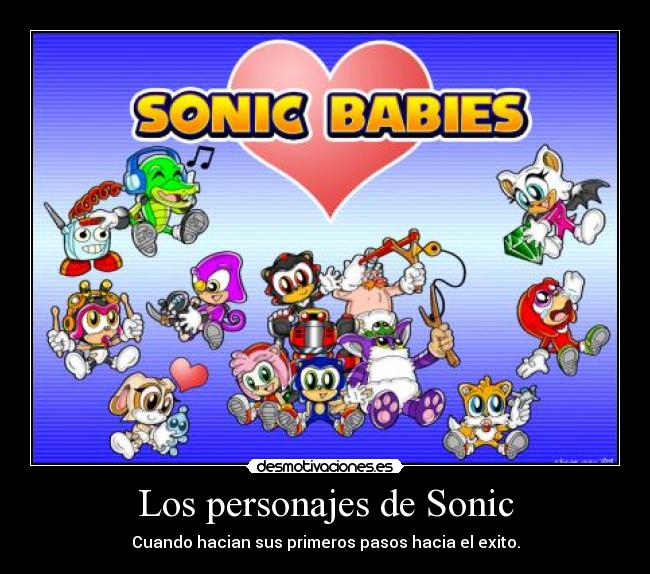 Los personajes de Sonic -