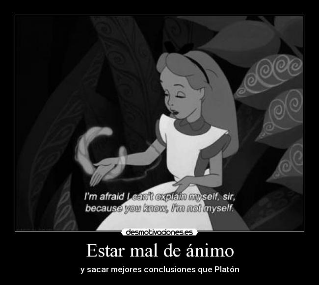 Estar mal de ánimo - 