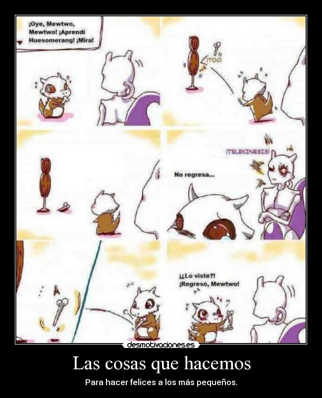 carteles pokemon anime anime otaku risas cierto mewtwo cubone desmotivaciones