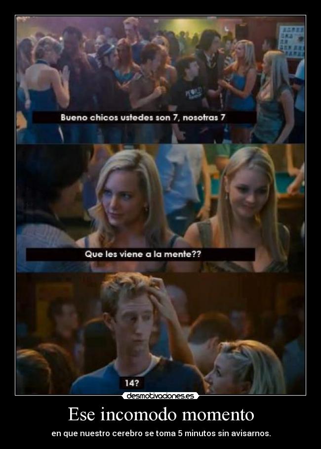 Ese incomodo momento -
