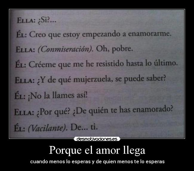 Porque el amor llega -