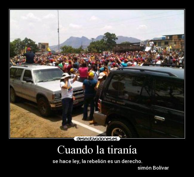 Cuando la tiranía -