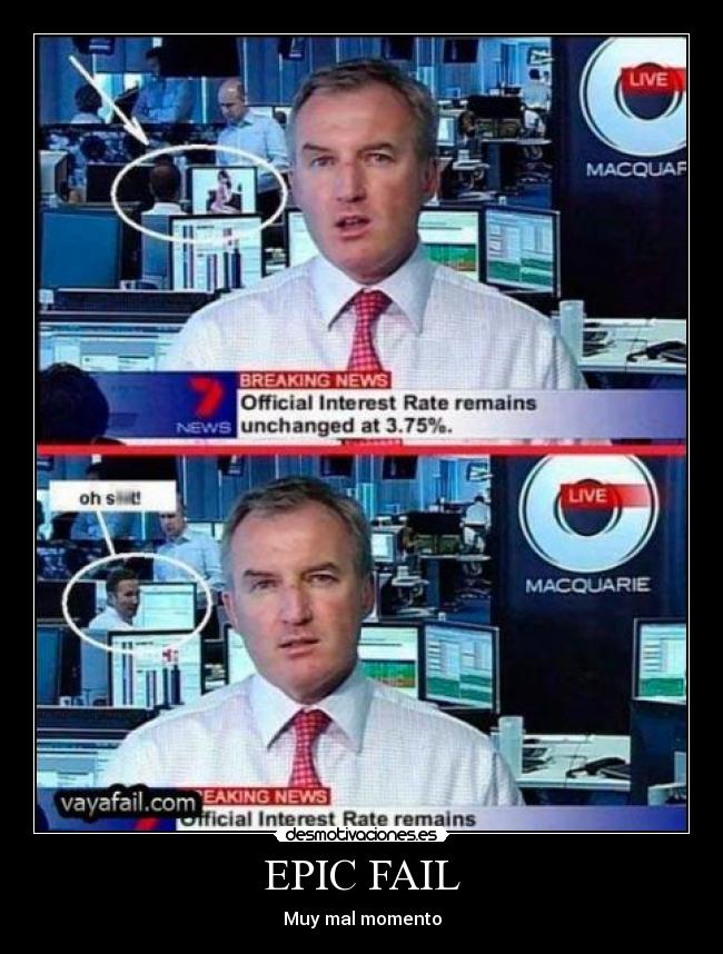 EPIC FAIL - Muy mal momento