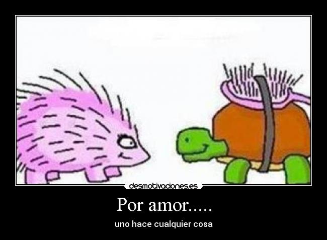Por amor..... -