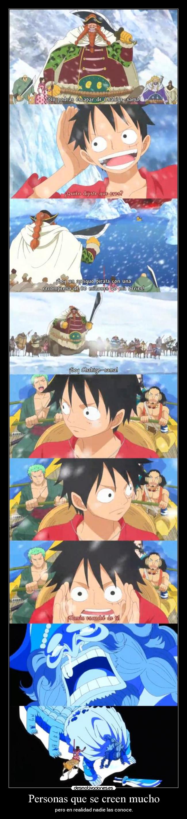 Personas que se creen mucho - pero en realidad nadie las conoce.