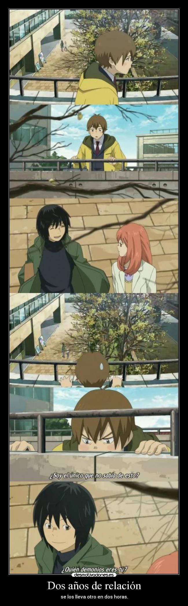 Dos años de relación - se los lleva otro en dos horas.