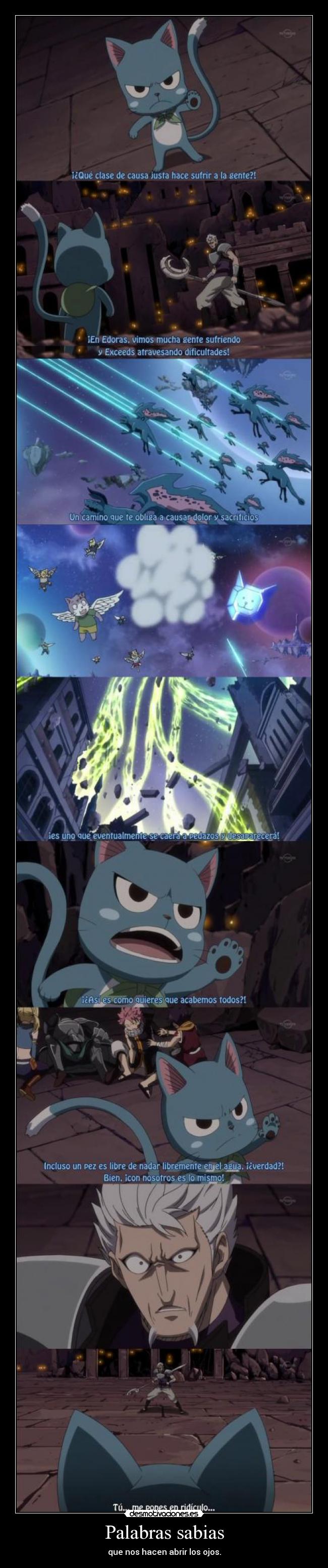 Palabras sabias - que nos hacen abrir los ojos.