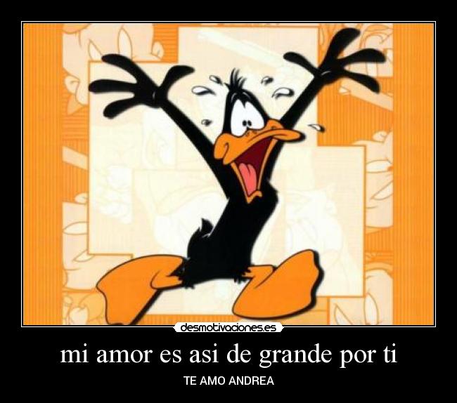 mi amor es asi de grande por ti - TE AMO ANDREA