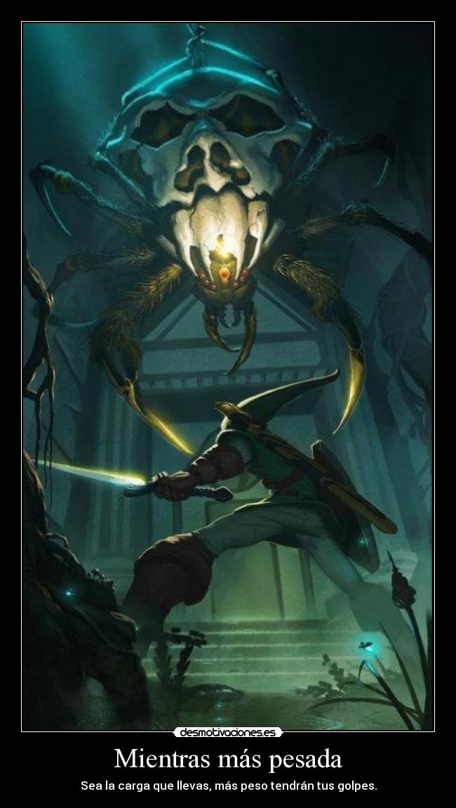 Mientras más pesada -