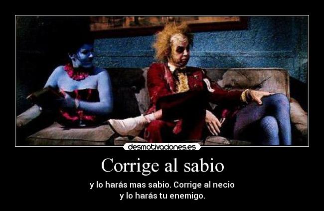 Corrige al sabio - 