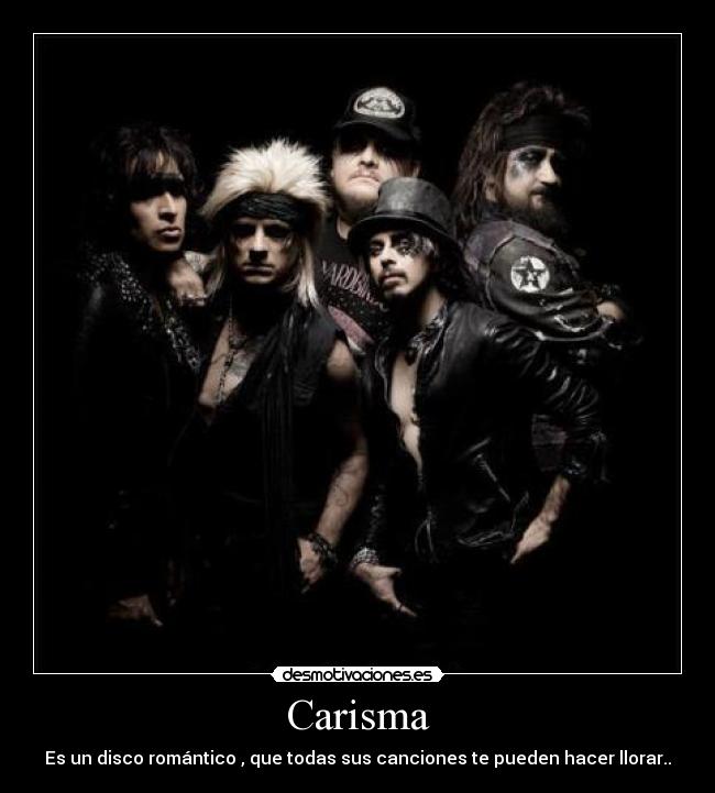 Carisma - Es un disco romántico , que todas sus canciones te pueden hacer llorar..