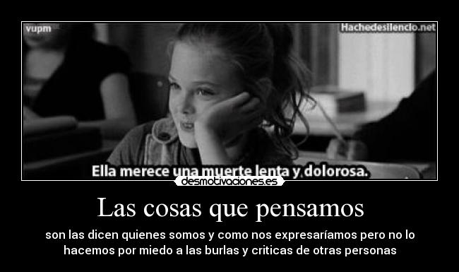 Las cosas que pensamos -
